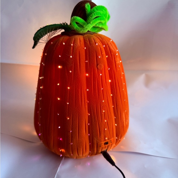 Fiber Optic Avon Glowing Pumpkin Decoration - Tested, Original Box, Vintage 2002 - Picture 7 of 16
